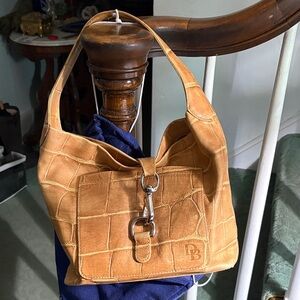 Dooney & Bourke Croc-Embossed ? Tan Shoulder Bag